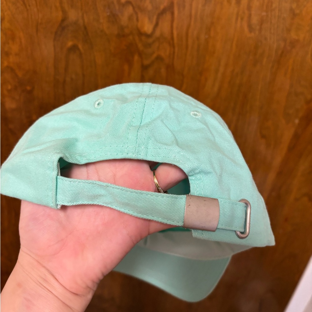 Mint Green Baseball Cap with Yin Yang Patch - Picture 3 of 4